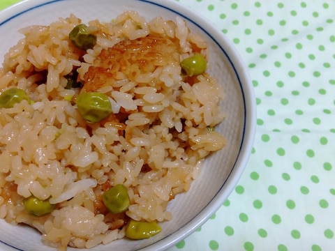 豆ご飯☆ほくほくエンドウ豆が美味しい♪